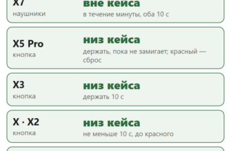 Где сбрасывать Honor Choice X5, X7, X5 Pro, X3, X, X2 и MOECEN: сенсоры вне кейса, кнопка внизу кейса или сенсоры в кейсе